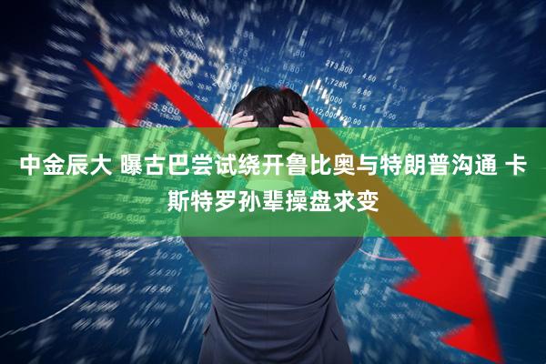 中金辰大 曝古巴尝试绕开鲁比奥与特朗普沟通 卡斯特罗孙辈操盘求变